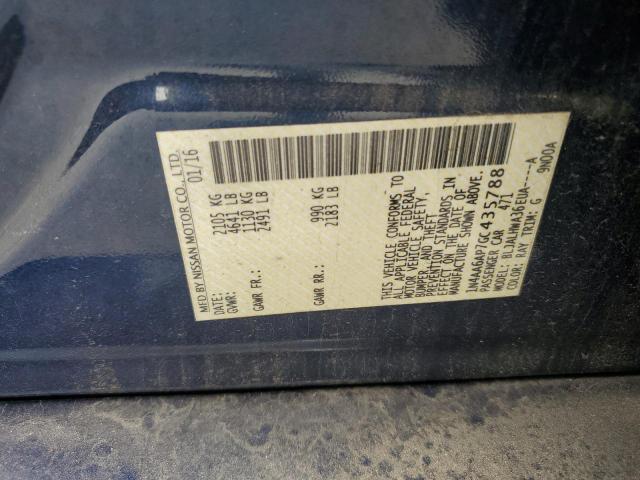 2016 NISSAN MAXIMA 3.5 - 1N4AA6AP7GC435788