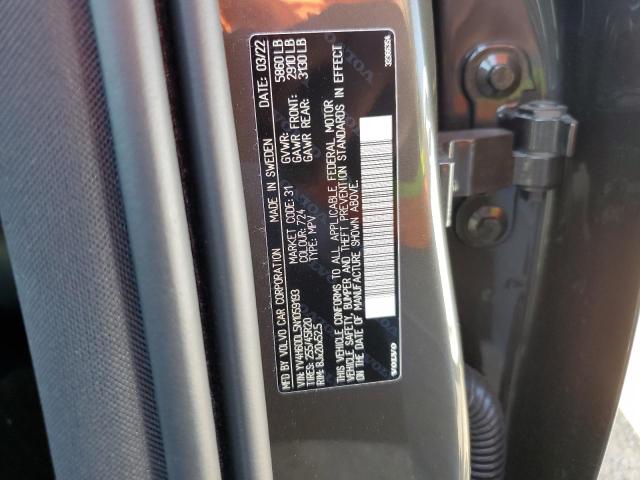 2022 VOLVO XC60 T8 RE YV4H60DL5N1059193