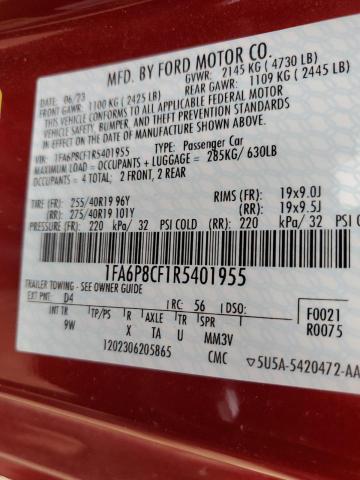 2024 FORD MUSTANG GT - 1FA6P8CF1R5401955