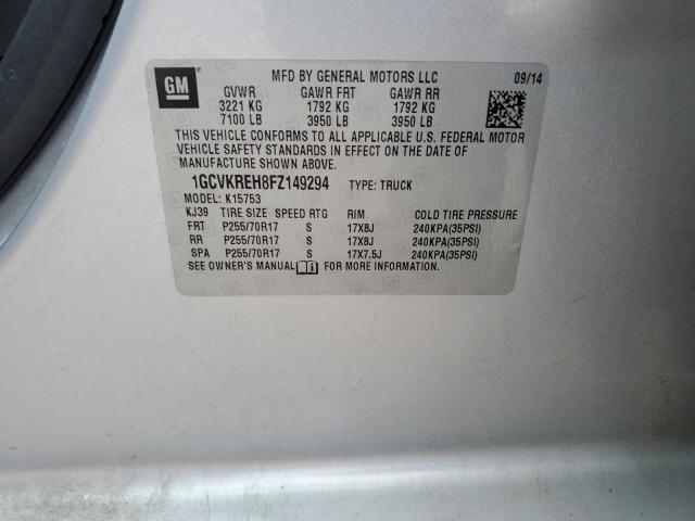 2015 CHEVROLET SILVERADO - 1GCVKREH8FZ149294