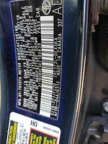 2019 TOYOTA COROLLA L - 2T1BURHEXKC180839