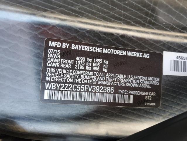 VIN WBY2Z2C55FV392386 2015 BMW I8 no.13