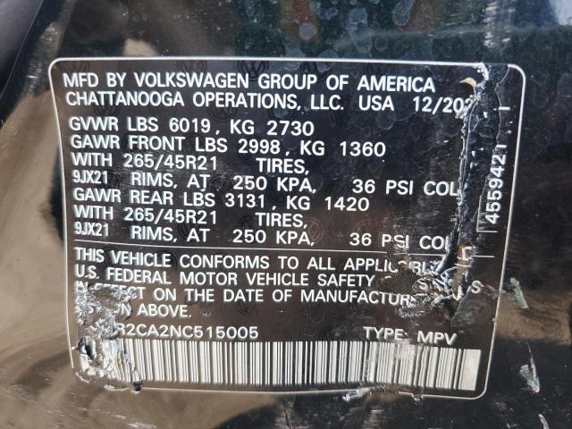 2022 VOLKSWAGEN ATLAS SEL - 1V2FR2CA2NC515005