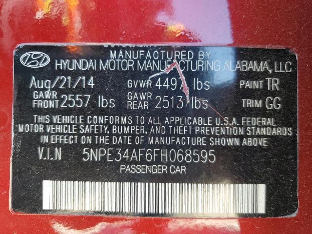 2015 HYUNDAI SONATA SPO - 5NPE34AF6FH068595