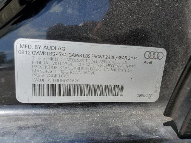 VIN WAUEFAFL0DN022629 2013 Audi A4, Premium Plus no.12