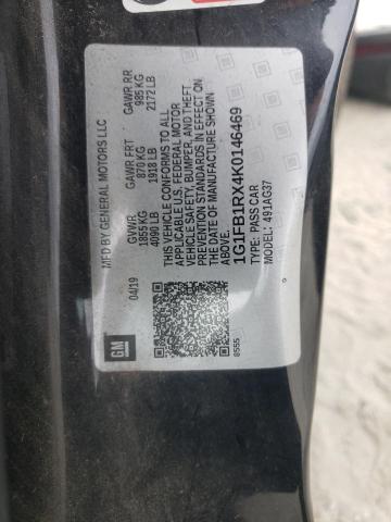 2019 CHEVROLET CAMARO LS - 1G1FB1RX4K0146469