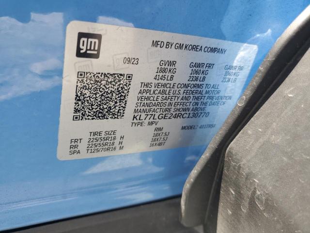 2024 CHEVROLET TRAX 1RS - KL77LGE24RC130770