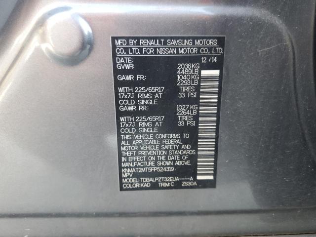 2015 NISSAN ROGUE S - KNMAT2MT5FP524319