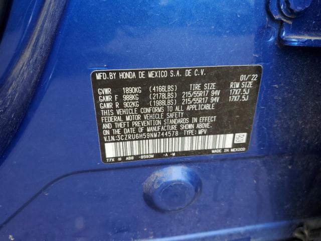 2022 HONDA HR-V EX - 3CZRU6H59NM744578