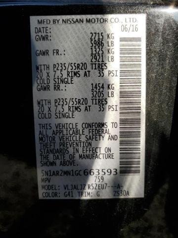 2016 NISSAN PATHFINDER - 5N1AR2MN1GC663593