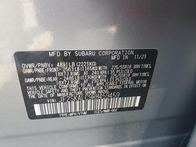 JF2SKALC9RH459459 2024 SUBARU FORESTER