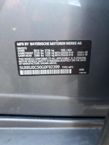 2016 BMW X6 SDRIVE3 - 5UXKU0C50G0F92399