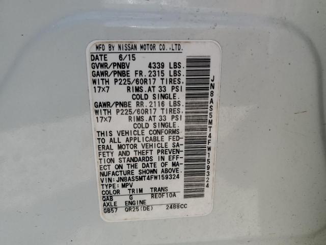 2015 NISSAN ROGUE SELE - JN8AS5MT4FW159324