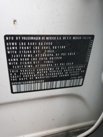 2021 VOLKSWAGEN TIGUAN SE - 3VV2B7AX0MM023404