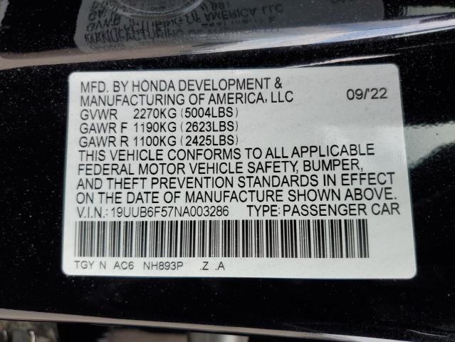 2022 ACURA TLX TECH A - 19UUB6F57NA003286