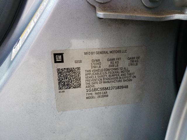 2018 CHEVROLET CRUZE LS - 1G1BC5SM2J7183948