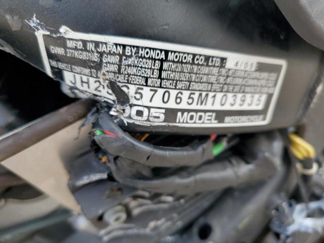 2005 HONDA CBR1000 RR JH2SC57065M103935