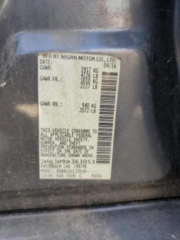 2016 NISSAN ALTIMA 2.5 - 1N4AL3AP9GN363053