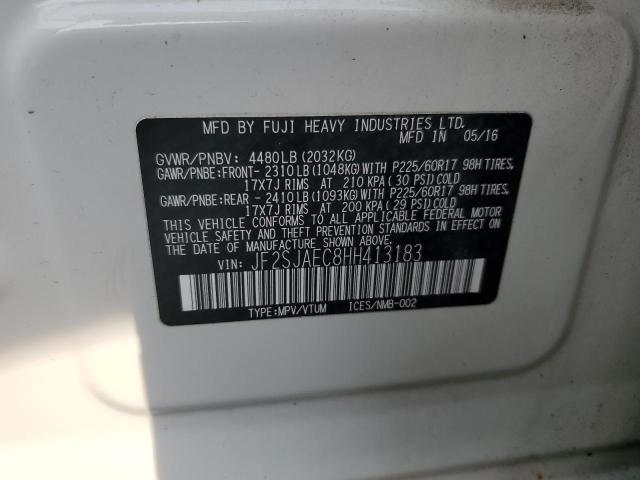 2017 SUBARU FORESTER 2 - JF2SJAEC8HH413183