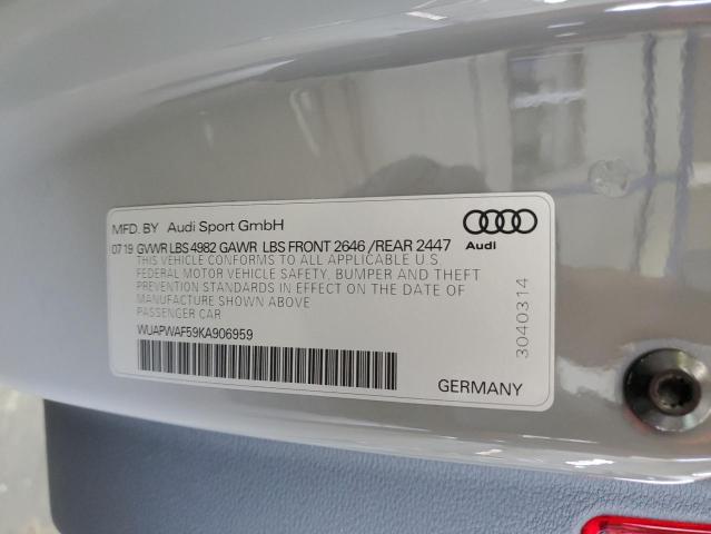 2019 AUDI RS5 WUAPWAF59KA906959