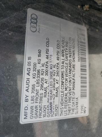 2015 AUDI Q7 TDI PRE - WA1WMAFE4FD027723