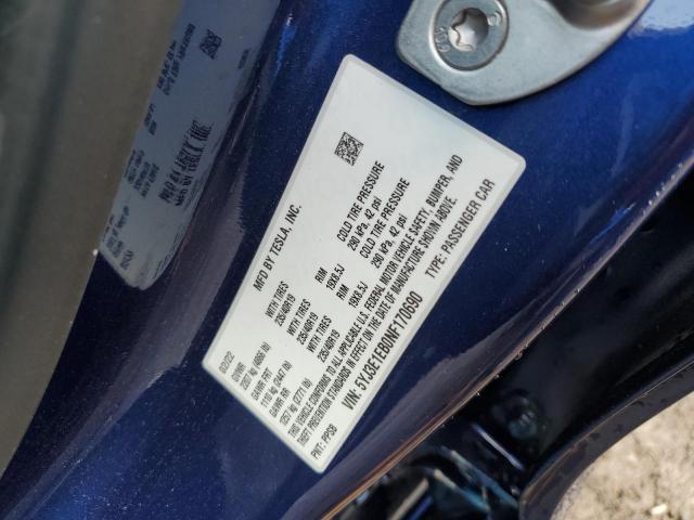 2022 TESLA MODEL 3 - 5YJ3E1EB0NF170690