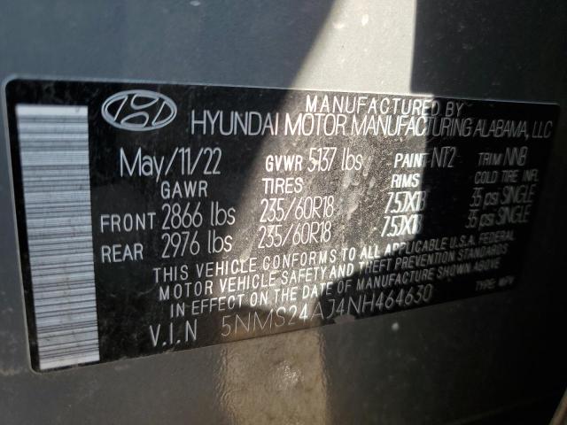 2022 HYUNDAI SANTA FE S - 5NMS24AJ4NH464630