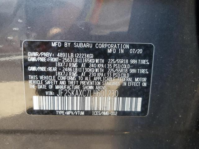 2020 SUBARU FORESTER T - JF2SKAXC7LH601230