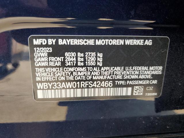 2024 BMW I4 M50 - WBY33AW01RFS42466