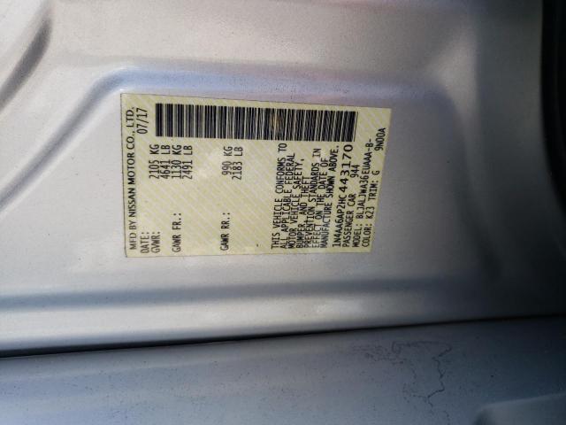 2017 NISSAN MAXIMA 3.5 - 1N4AA6AP2HC443170