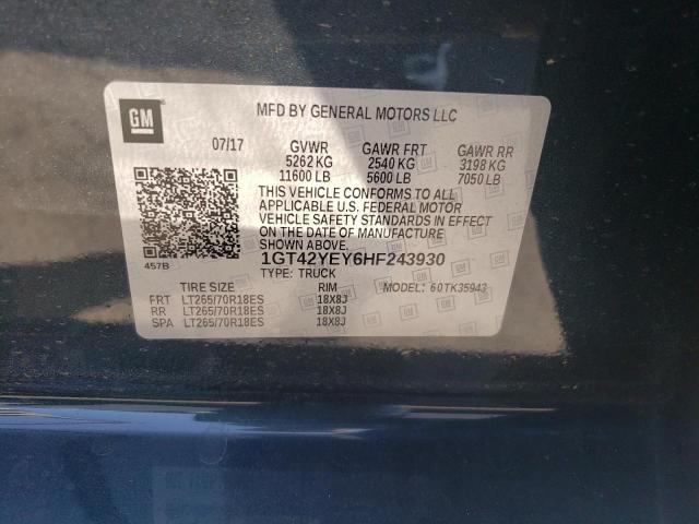 2017 GMC SIERRA K35 - 1GT42YEY6HF243930