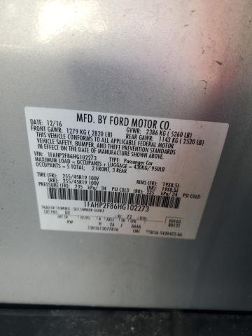2017 FORD TAURUS LIM - 1FAHP2F86HG102273