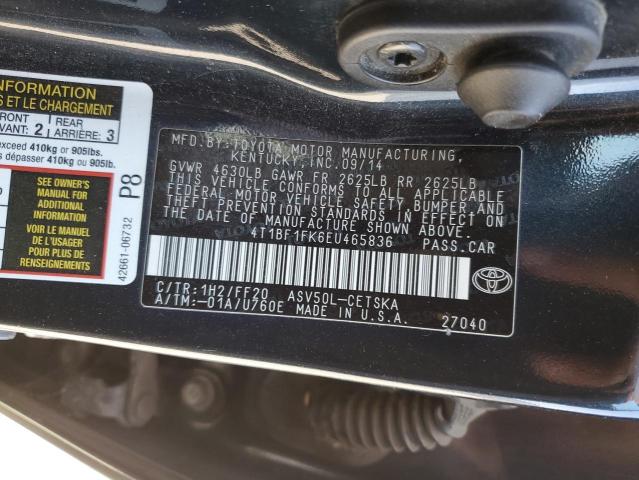 VIN 4T1BF1FK6EU465836 2014 Toyota Camry, L no.13