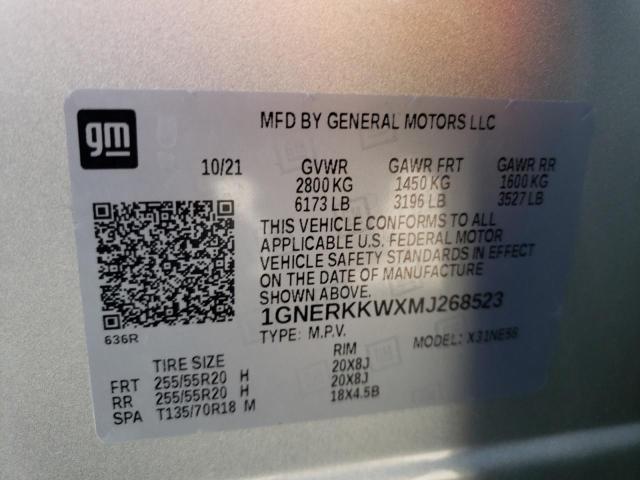 2021 CHEVROLET TRAVERSE P - 1GNERKKWXMJ268523