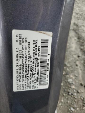 2016 HONDA ODYSSEY LX 5FNRL5H2XGB039787