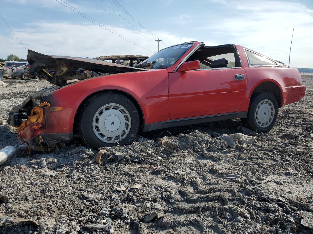 NISSAN 300ZX 1988 red  gas JN1HZ14S2JX271423 photo #1