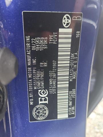 2022 TOYOTA COROLLA SE - 5YFB4MBE3NP121907