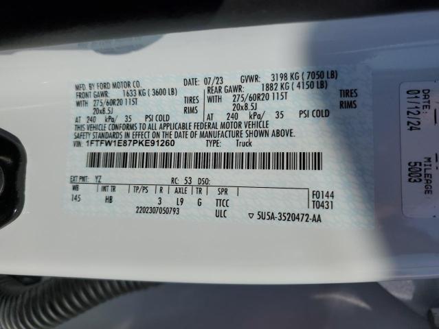 2023 FORD F150 SUPER - 1FTFW1E87PKE91260