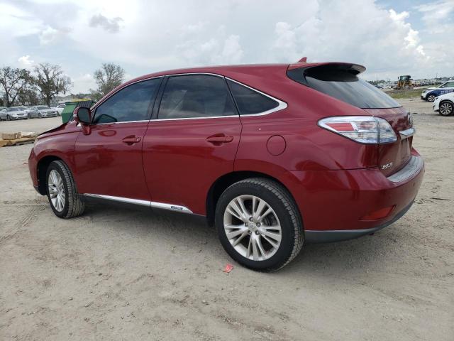 LEXUS RX 450H 2010 red 4dr spor hybrid engine JTJZB1BAXA2400194 photo #3