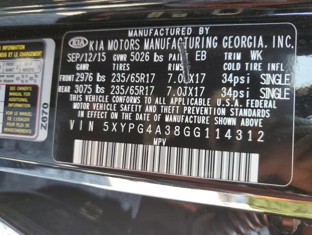 2016 KIA SORENTO LX - 5XYPG4A38GG114312