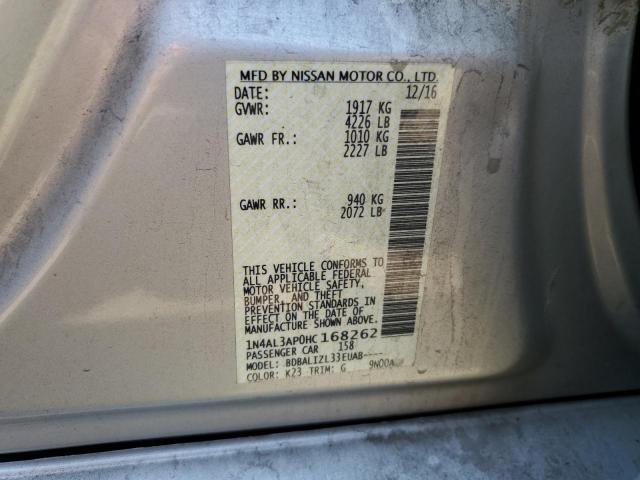 2017 NISSAN ALTIMA 2.5 - 1N4AL3AP0HC168262