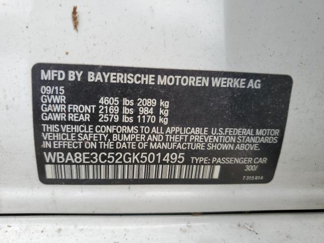 VIN WBA8E3C52GK501495 2016 BMW 3 Series, 328 Xi Sulev no.12