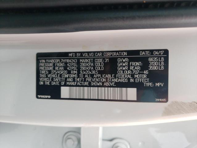 2017 VOLVO XC90 T8 - YV4BC0PL7H1184243