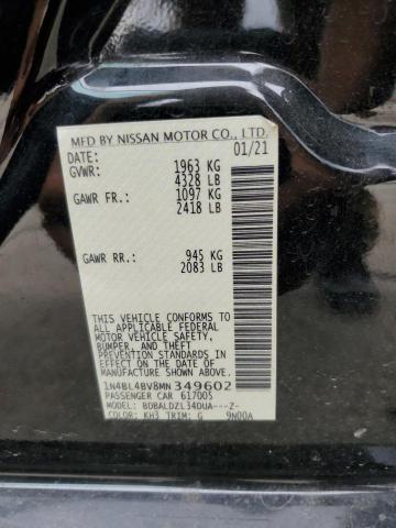 2021 NISSAN ALTIMA S - 1N4BL4BV8MN349602