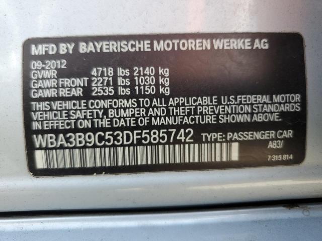 VIN WBA3B9C53DF585742 2013 BMW 3 Series, 335 XI no.13