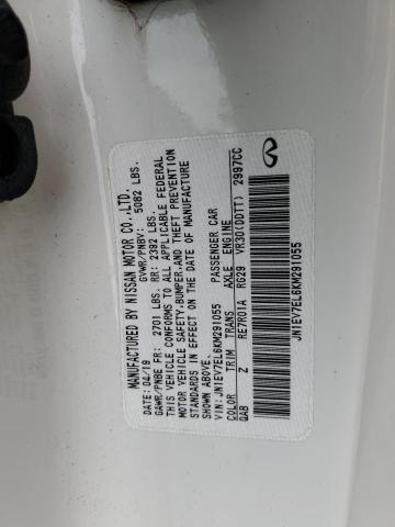 2019 INFINITI Q60 PURE JN1EV7EL6KM291055