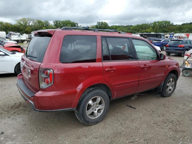 HONDA PILOT EX 2006 red  gas 5FNYF28556B005590 photo #4