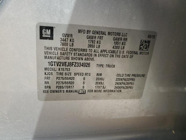 2015 GMC SIERRA K15 - 1GTV2VEJ8FZ334926
