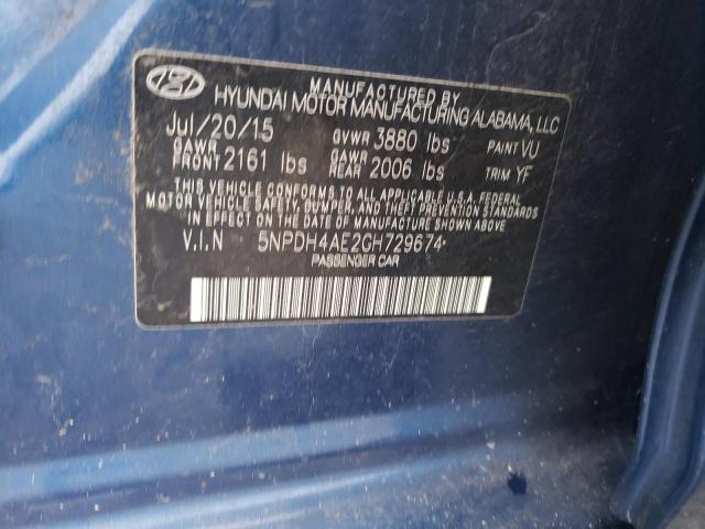 2016 HYUNDAI ELANTRA SE - 5NPDH4AE2GH729674