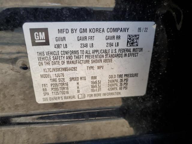 2022 CHEVROLET TRAX LS - KL7CJNSM3NB544282
